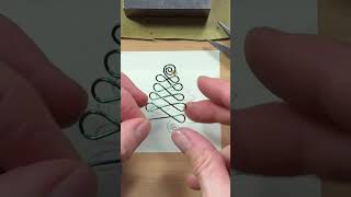 Wire Wrapped Christmas Tree Pendant/Ornament