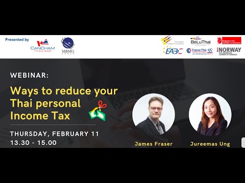 Webinar: Ways to reduce your Thai Personal Income Tax