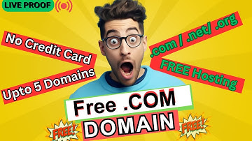 Free .com domain| Free Domain Name website 2023 | Get Free Domain For Website | Domain and hosting