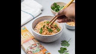 Pad Thai Rice Noodles with Peanut Sauce