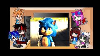 sonic character react to sonic, shadow and also sonadow ❤️💙