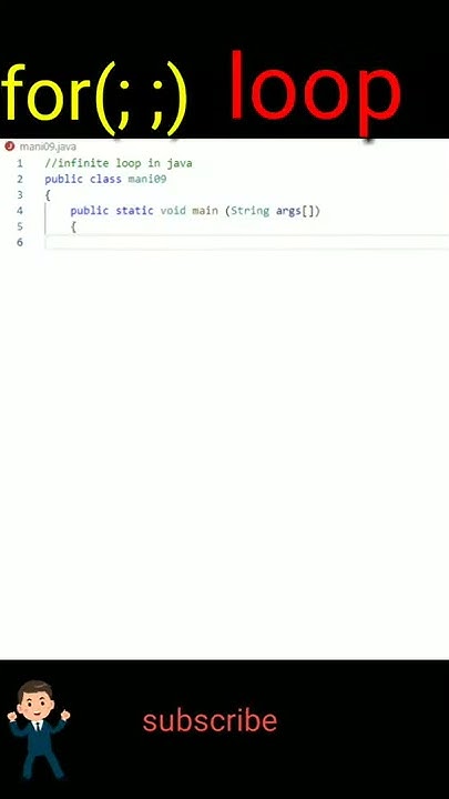 Infinite Loop in java | for(; ;) loop - YouTube
