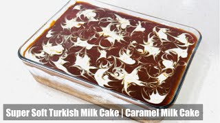 Super Soft Turkish Milk Cake | Caramel Milk Cake Recipe | ටර්කී වල රස කැරමල් කේක් අතුරැපස රෙසිපිය