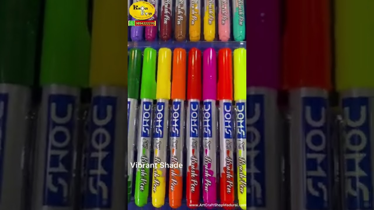 Doms Brush Pens - Set of 26