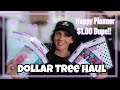 💜 DOLLAR TREE HAUL ** ALL NEW FINDS** $1.00 HAPPY PLANNER DUPE?!