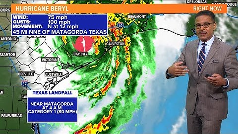 Hurricane Beryl in Texas: 7:30 a.m. update, path, forecast, impacts