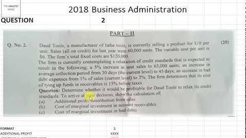 CSS BUSINESS ADMINISTRATION 2018 Q2