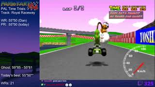 Mario Kart 64 - World Record on Royal Raceway - 5549 (NTSC: 4615) by Matthias Rustemeyer