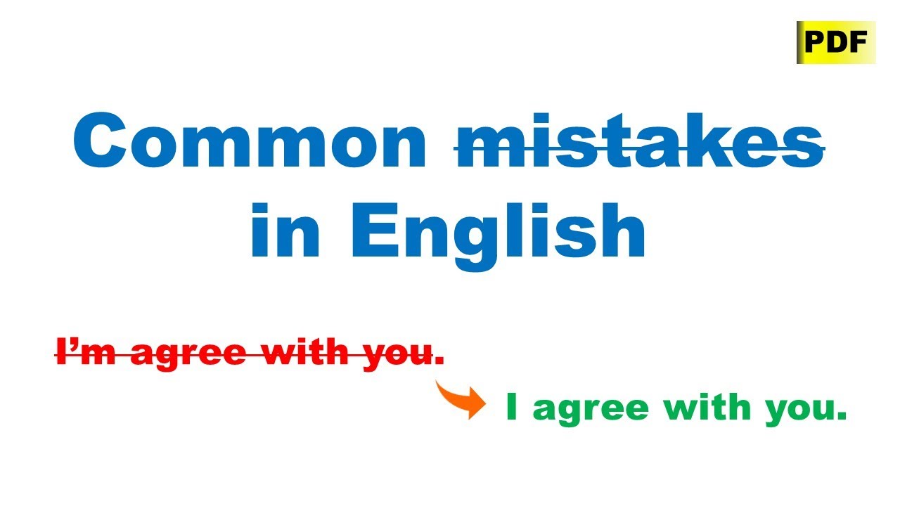 İngilis Dilində Ən Çox Edilən Səhvlər