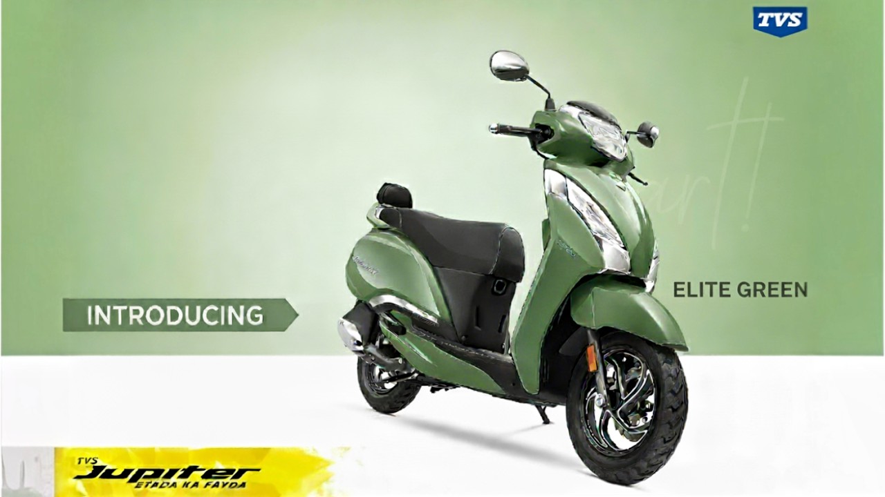 TVS Jupiter 125cc SmartXonnect New 'Elite green' Colour Walk around