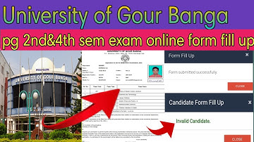 UGB pg 2nd and 4th semester exam online form fill up 2022 || UGB exam form fill up #ugb_exam_offline