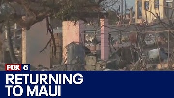 Residents get first look at devastated homes in Maui | FOX 5 News