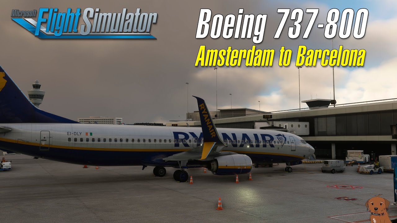 Microsoft Flight Simulator - PMDG Boeing 737-800 - Amsterdam to ...