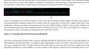 Understanding The Limitations Of Record Macro Technique In Comparison With VBA