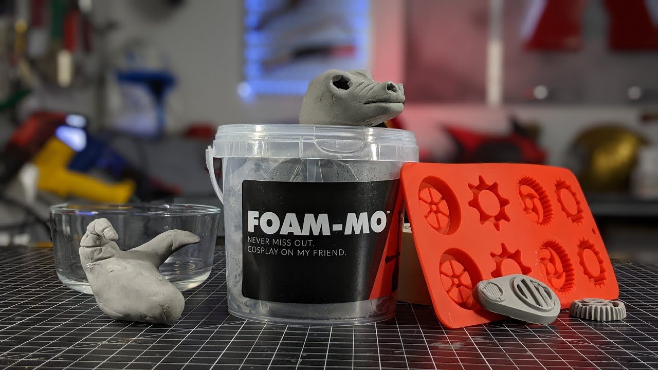 Black Foam Modeling Clay for Sculpting (300g) & EVA Foam - Cosplay