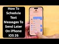 كيفية جدولة الرسائل النصية لإرسالها لاحقا على iPhone iOS 26 mp3