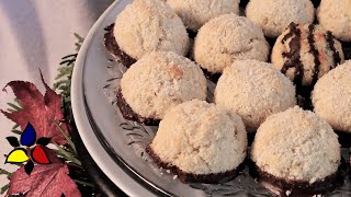Dhaba style Chocolate Dipped Eggless Coconut Macaroon recipe at home easily