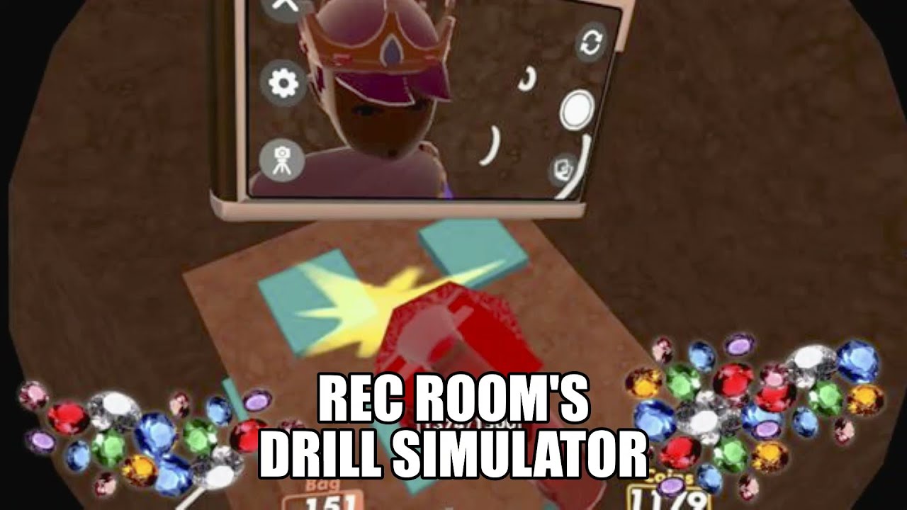 drill-simulator-rec-room-recroom-drilling-miningsimulator2-gems-gameplay-youtube