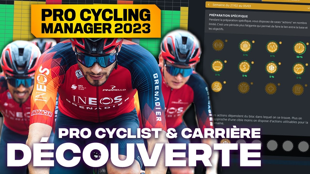 PRO CYCLING MANAGER 2023 - DÉCOUVERTE PRO CYCLIST & CARRIÈRE - YouTube