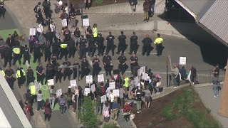 MIT proPalestinian protest blocks busy Cambridge road