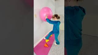 Stability Ball on Wall Cone Stand Up