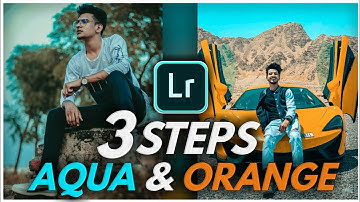 Aqua and ORANGE editing in Adobe Lightroom in 3 steps in Hindi in mobile || Aqua and Orange Preset