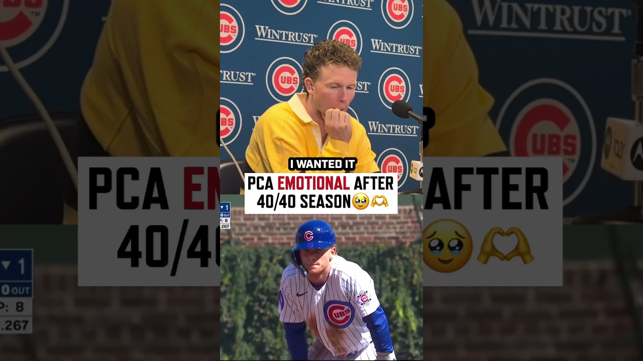 Pete Crow-Armstrong REACTS to his 40/40 season 🥹