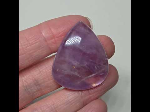 Природний камінь Аметрин кабошон 63 ct огранені для створення прикрас кулон з аметрином, відео 1