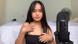 ASMR collarbone tapping, jeans scratching + shirt scratching ( Brendan’s CV )