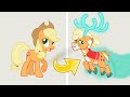 Applejack as Aurora Reindeer My Little Pony Christmas Special