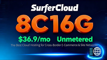 SurferCloud 8C16G VPS $36.9/mo— The Best Cloud Hosting for Cross-Border E-Commerce & Site Networks