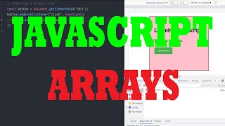 Full JAVASCRIPT TUTORIALS - ARRAYS #34 Guide