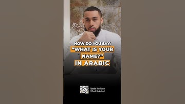 How to say ‘what’s your name?’ in Arabic