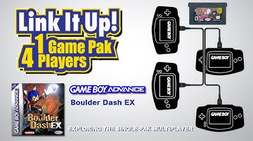 GBA Single-Pak Link - Boulder Dash EX (top-down controlled chaos!)