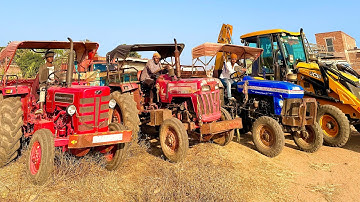 JCB 3dx Loading Mud in Tractors | Mahindra 275 | Mahindra 265 | Powertrac 434 Tractor | Jcb Tractor