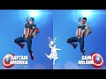 NEW vs OLD Captain America Skin in Fortnite