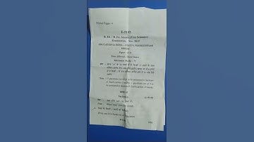 Education in India status problems and issues B.Ed 1st sem paper November 2019 RDVV university