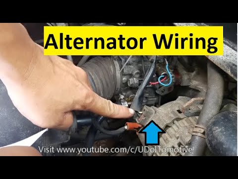 Alternator Wiring Suzuki F6A Multicab - YouTube