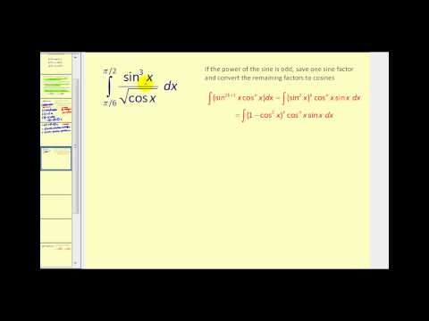 Trigonometric Integrals Involving