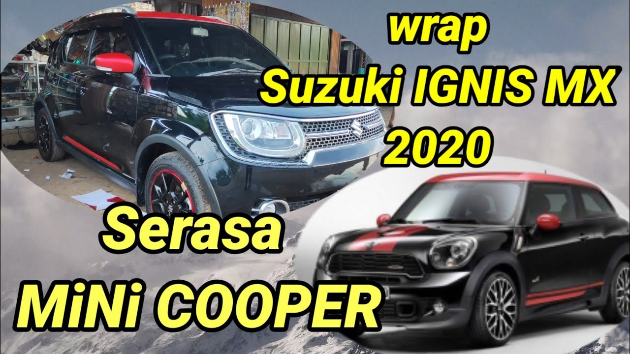 Wrap Full Blok Stiker Merah Metalik Dop Suzuki Ignis 2020 YouTube