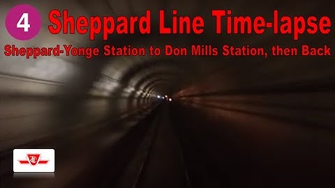 4 Sheppard Line Time-lapse (Sheppard-Yonge Station to Don Mills Station, then Back)