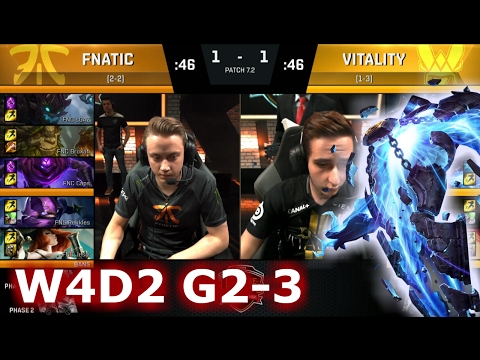 Fnatic vs Vitality | Game 3 S7 EU LCS Spring 2017 Week 4 Day 2 | FNC vs VIT G3 W4D2