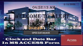 How to Create Clock and Date Bar In MS ACCESS Form Full Tutorial screenshot 2