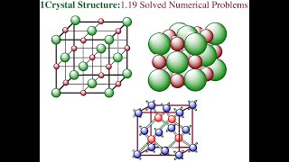 1 #Crystal Structure:1.19 #SolvedNumericalProblemsCrystal #CrystalStructureProblem #CrystalStructure