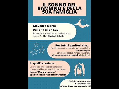 Il sonno del bambino e della sua famiglia