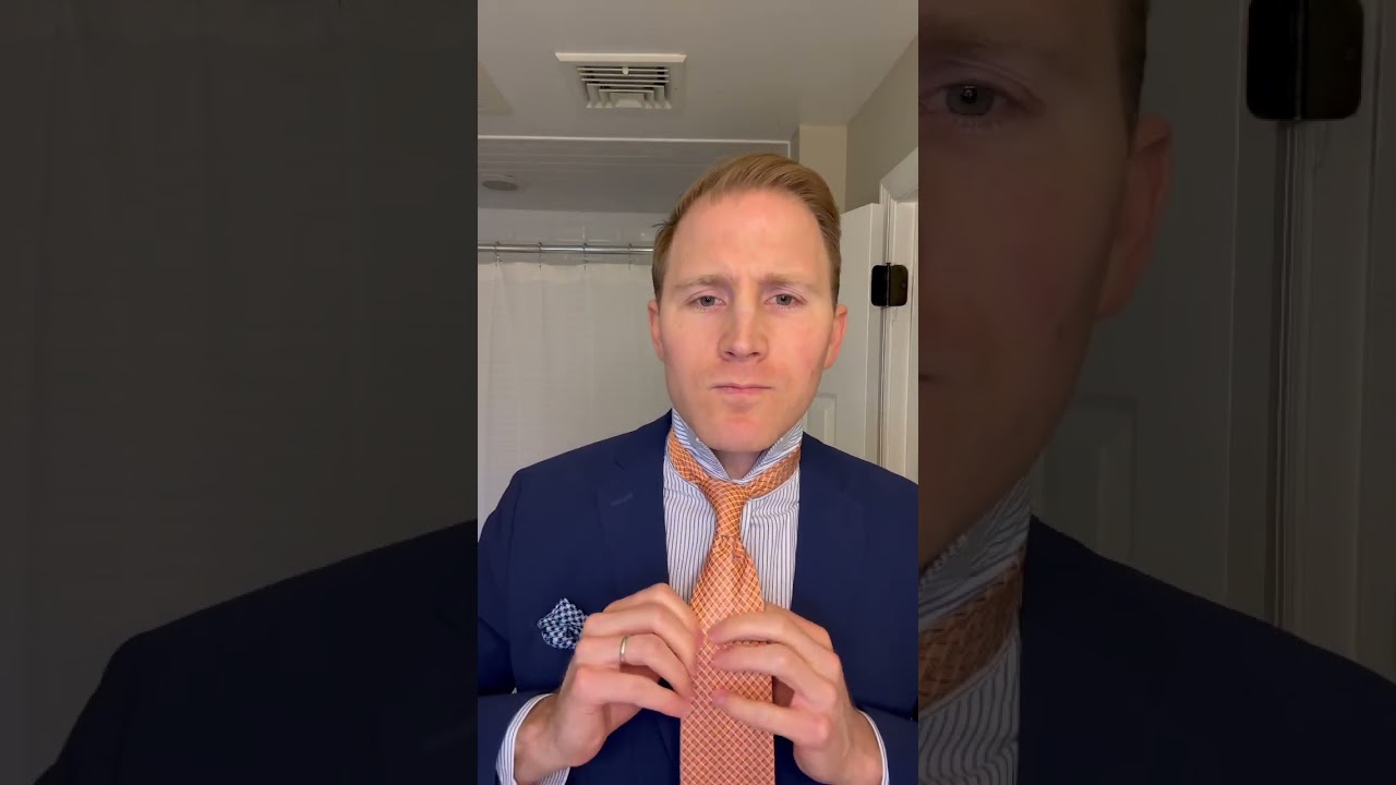 Blue Suit And Orange Tie With Striped Shirt Simple Knot GRWM YouTube Blue Suit And Orange Tie With Striped Shirt Simple Knot GRWM YouTube
