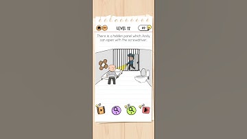 Brain Test 2 Level 12 there is a hidden panel which andy can open with the  screwdriver