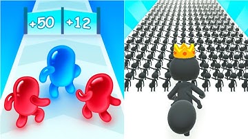 Looking good 🥇 JOIN BLOB CLASH 3D VS TINY RUN android ios gameplay adventure walkthrough 🔥🔥