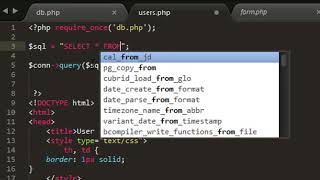 PHP #part 9: SELECT data from database using php