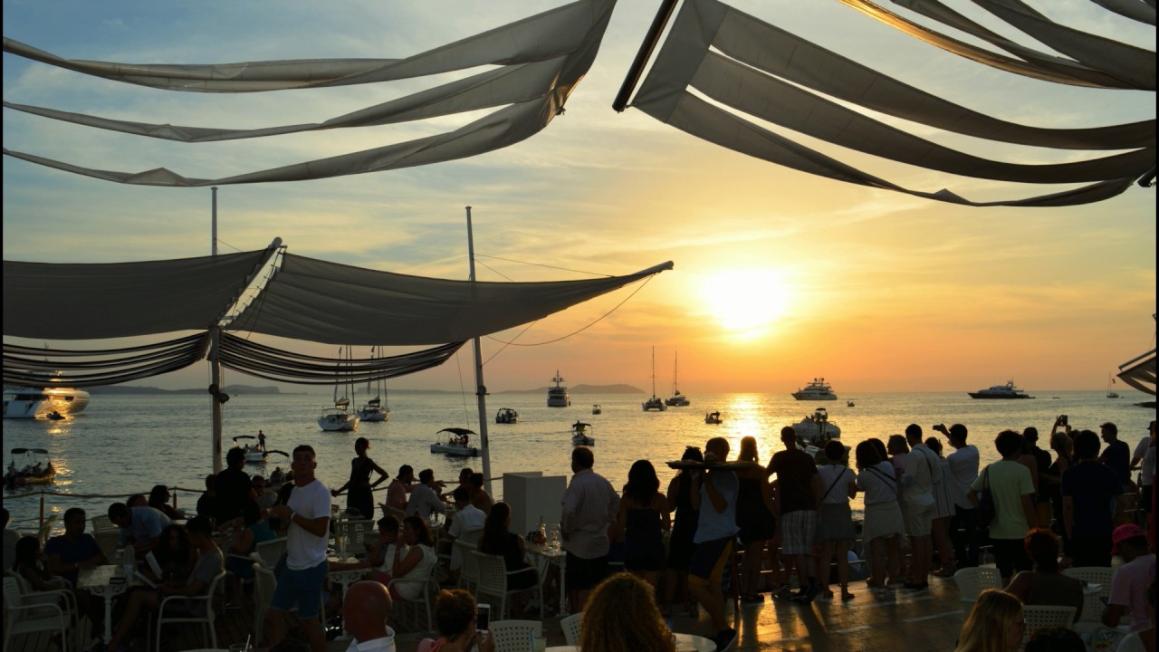 Кафе дельмар. Cafe del Mar Ibiza закат.